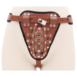 CockLock Ceinture de chasteté Belt Full Marron